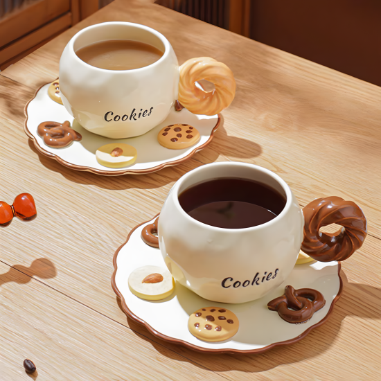 Porcelain Mug & Saucer